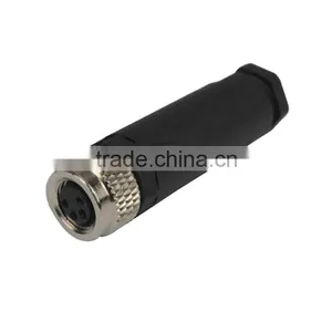 TPU Overmold Waterproof Assembly Type m8 4-pin Female Connector With Ip67 Protection Grade thumbnail-1