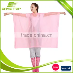 Rainponcho Various Kind of Material PE/PEVA/EVA/PVC/Polyester/Nylon Rain Coat thumbnail-4