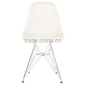 Designer Plastic Dining Side Rod Eiffel Base Chair thumbnail-4