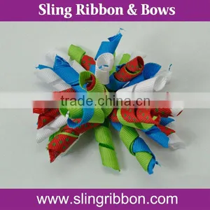 Grosgrain Korker Ribbon Bow Grosgrain Ribbon Bow For Girls thumbnail-6