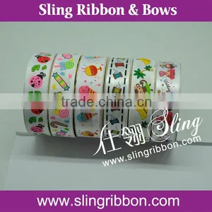Carton Printed Polyester Satin/Grosgrain Ribbon thumbnail-1