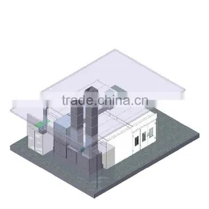 JF 2 in 1 Spray Booth Painting Line Big Air Volume 8 Meter for Car Repair Shop thumbnail-2