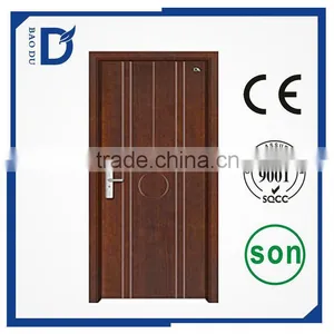 China Supplier Hot Sale Fancy Wood Door Designs Wood Door Exterior Swing Armored Door thumbnail-4