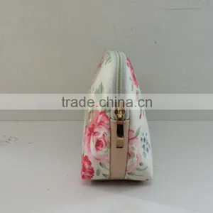 Pringted Canvas Travel Bag With Cosmetic Bag thumbnail-5