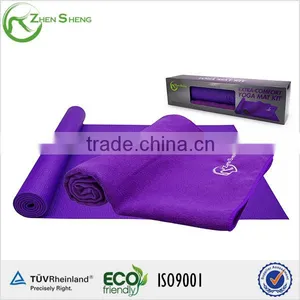 ZHENSHENG Microfiber Gym Yoga Mat Towel Kit With Mat thumbnail-1