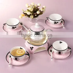 Good Quality Creative Customized Fancy Bone China Ceramics Tea Set thumbnail-4