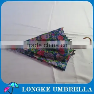 24"double Layer 16K Folower Design Women Umbrella thumbnail-5