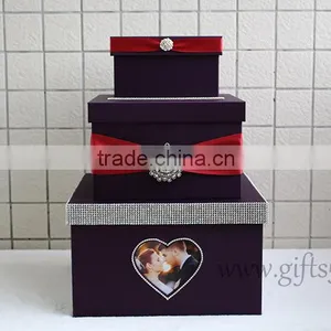 Elegant Wedding Card Box Handmade Wedding Box With Photo Frame thumbnail-3