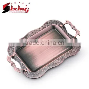 New Decoration Stainless Steel Square Tray/Stainless Steel Dinner Tray thumbnail-2