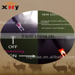 Archery- LED Lighted Arrow Nock 6.2-6.3mm Bowstring Activated On-off Switch thumbnail-2