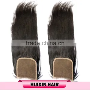 New Arrival Natural Color Cheap Price 8a Grade Lace Closures Straight Brazilian Virgin Hair thumbnail-5
