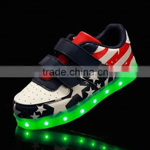 2016 The Latest Child LED Flashing Lights Shoe Buckle Strap Shoe LED Shoes thumbnail-5