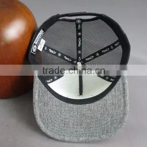 Custom 5 Panel Trucker Cap With Woven Badge thumbnail-6