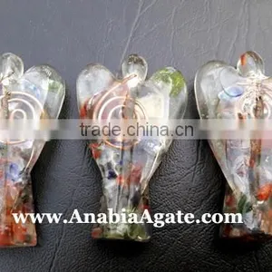 Chakra Orgone Angel 2inch : India Orgone Angels : Healing Orgone Angel Products thumbnail-1