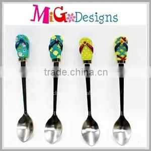 Beautiful Resin Gift Stainless Steel Soup Spoon With High Quality thumbnail-1
