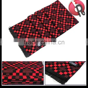 High Quality Mens Warm Winter Wool Fashion Long Scarves for Business or Casual Pattern Various Colors thumbnail-2