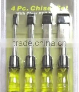 4PCS Wooden Chisel With Round PVC Handle thumbnail-1