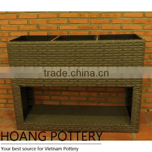 Wicker Weave Durable Vietnam Planter thumbnail-1