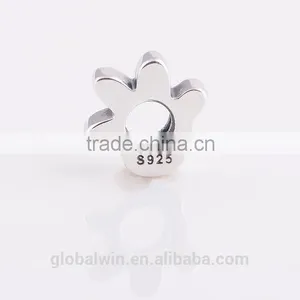Palm Design Best Style 925 Sterling Silver European Charm Bead Charms Antique Jewelry Personalized For Snake Bracelet thumbnail-3