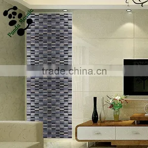 SMP15 Latest Design Decoration Wall Tile Glass Mix Mosaic Matte Crystal Glass Mosaic thumbnail-1