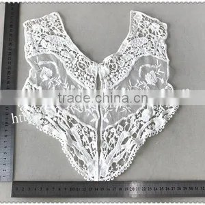 Hot Sale Fashion White Hollow Embroidery Cotton Neckline for Apparel thumbnail-6