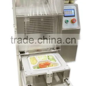 FS-600 Vertical Automatic Fast Food Box Sealing Machine/ Lunch Box Wrapping Machine WhatsApp :+86 18819432901 thumbnail-3