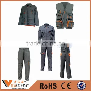 Men and Women Long Sleeve Cotton Poly Blended Mining Work Coverall Mining Protective Clothing thumbnail-1