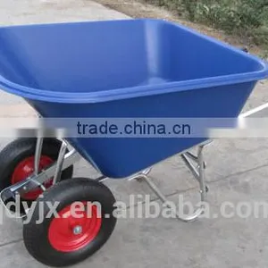 Heavy Duty Plsatic Tray Two Wheels Wheel Barrow WB9600 thumbnail-1