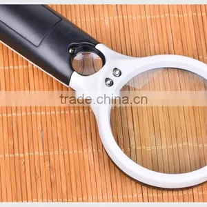 45X Handheld Magnifier 3 LED Light Reading Magnifying Glass Lens Jewelry Loupe thumbnail-4