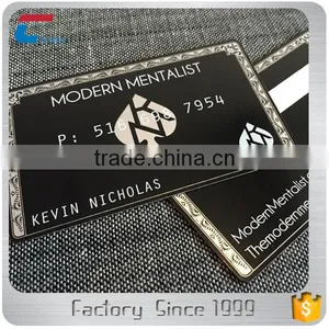 Custom Printing Black Metal Magnetic Stripe Cards thumbnail-1