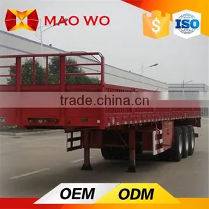 China 3 Axle Heavy Duty Side Wall Semi-trailer Factory Price for Sale thumbnail-4