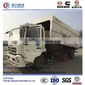 Dongfeng Road Brush Sweeper 8 t thumbnail-1