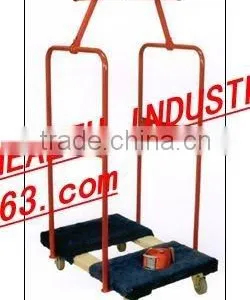 Vinyl Coating Red Panel Mover WITH 3 UPRIGHTS FOR MOVING MATTRESS AND PLYWOOD ,GLASS ,DOORS thumbnail-4