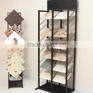 Hot Sale! Customized Floor Metal Tile Showroom Display Stand thumbnail-1