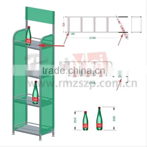 4-tire Well-designed Black Iron Beer Bottle Rack thumbnail-3