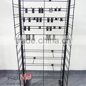 Metal Mobile 4 Sides Demountable Shoes Display Rack thumbnail-2