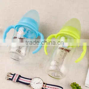 BPA-Free Best Glass Bottles for Breastfed Babies LFGB/FDA/EN14350-2 Certified Baby Feeding Bottle thumbnail-6