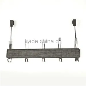 Metal Door Hanging Rack, 5 Hooks thumbnail-2