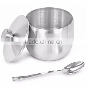 Stainless Steel Condiment Set Seasoning Containers With Stand and Spoons thumbnail-6