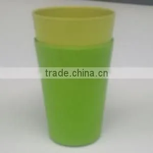 Bamboo Fiber Biodegradable Coffee Mugs With Lids and Sleeve thumbnail-4
