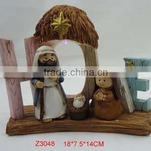 Polyresin 3d Baby Jesus Birth Craft Holy Family Figurines thumbnail-5