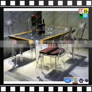 Factory Wholesale Square Acrylic Dinning Table From Shenzhen Yidong thumbnail-5