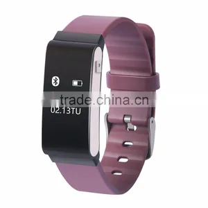Bluetooth Smart Thermometer Fitness Tracker Heart Rate Sleep Monitor Pedometer Smart Wristband for Android IOS Phone thumbnail-1