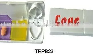 Plastic Pill Box With Cutter for Promotion ;medicine Container thumbnail-1