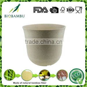 Natural Conventional Practical Bamboo Fiber Garden Flower Pot thumbnail-2
