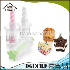 Plastic Mini Ice Cream Sandwich Maker,Home Portable Ice Cream Sandwich Maker and Cutter for Kids thumbnail-3