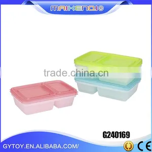 Food Storage Container With Compartment Capacity 1000ml*2 Lunch Box With Interlayer thumbnail-1