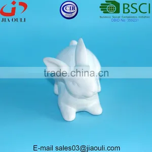 Lovely EASTER Decorations Mini White Ceramic Bunny thumbnail-2
