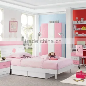 RD602 French Wooden Furniture of Single Bed for Girls Sale in Stock thumbnail-5