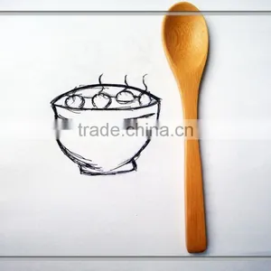 Bamboo Rice Spoon for Children, Wooden Tea Coffee or Juice Disposable Mixing Spoon thumbnail-3